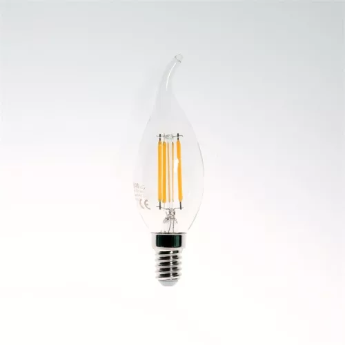 Žiarovka Iris Lighting Filament Longtip E14 FLCT35 4W/3000K/360lm zlatá sviečková LED žiarovka