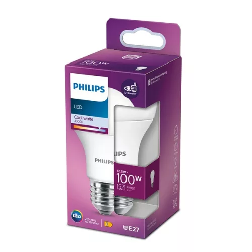 Philips 929001312403 E27 100W matný studený biely guľový LED zdroj svetla