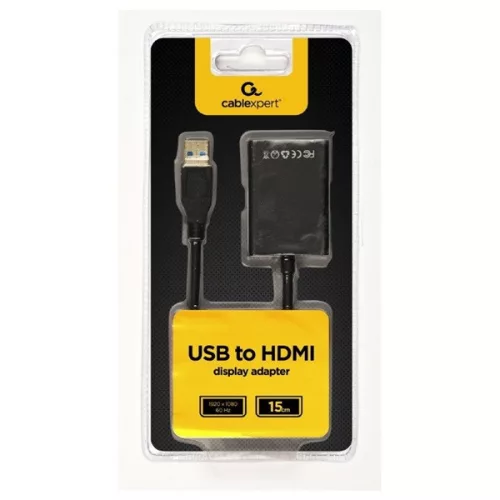 Adaptér Gembird A-USB3-HDMI-02 USB na HDMI čierny