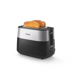   Philips Daily Collection HD2516/90 schwarzer 2-Scheiben-Toaster