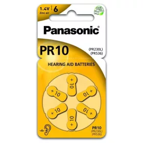   Panasonic PR-230(10)/6LB PR10 cink-levegő hallókészülék elem 6 db/csomag