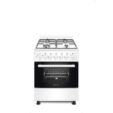   Novacook F6B40EF W fehér, szabadonálló, gáz, kombinált, főzőzóna: 4, sütő:66L, grill, tűzhely