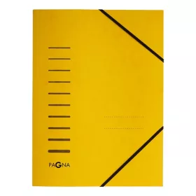 Žuta gumena kartonska mapa Pagna A4 formata bez preklopa