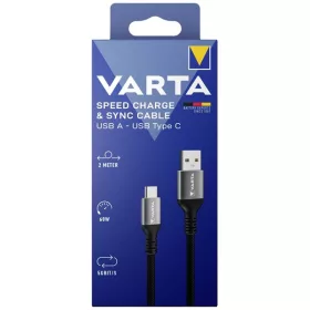   Dátový a nabíjací kábel Varta 57935101111 2 m 60 W USB A-USB C