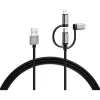 Dátový a nabíjací kábel Varta 57937101111 2m 12W 3v1 USB A - Lightning/microUSB/Type C