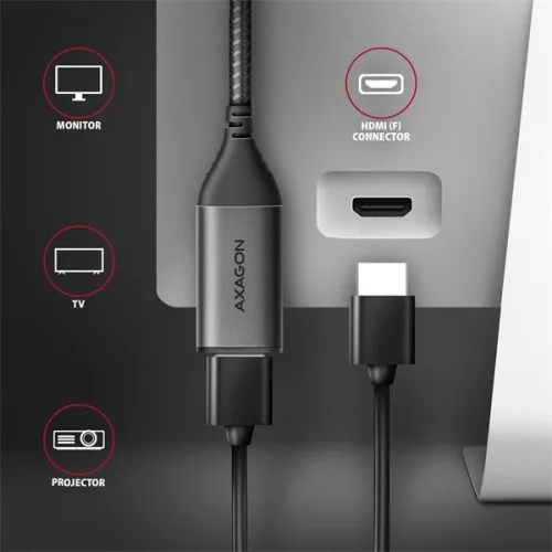 Adaptér Axagon RVC-HI2M USB-C - HDMI 2.0