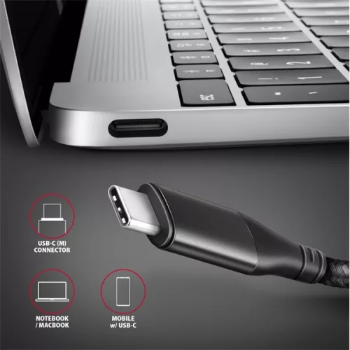 Kábel Axagon RVC-HI2MC USB-C - HDMI 2.0