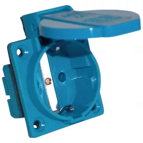   Tracon TICS-105S 16A/250V/2P+E/IP44 beépíthető csatlakozóaljzat oldalsó védőérintkezővel