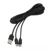 Ventaris C100B PS5/Xbox Series X|S kontrollerhez USB Type-C Dual fekete töltőkábel