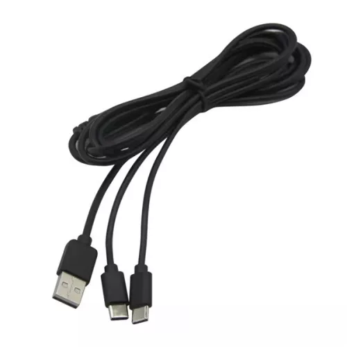 Ventaris C100B PS5/Xbox Series X|S kontrollerhez USB Type-C Dual fekete töltőkábel