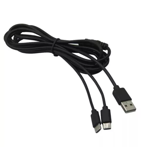 Ventaris C100B PS5/Xbox Series X|S kontrollerhez USB Type-C Dual fekete töltőkábel