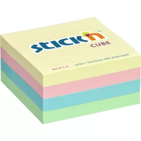   Stick'N 76x76 mm 400 lap pasztell szivárvány öntapadó kockatömb