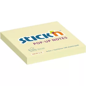   Stick'N 76x76 mm 100 lap sárga öntapadó Z-hajtott jegyzettömb