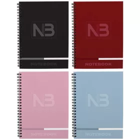   TC Notebook 3 A4 120 lapos osztott (2x40 vonal+1x40 kockás) spirálfüzet