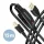 Axagon ADR-215B 15m aktívny opakovací kábel USB 2.0 A samec - USB B samec