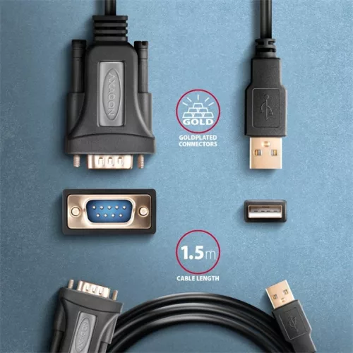 Axagon ADS-1PQN USB - soros aktív adapter kábel