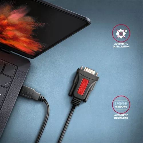 Aktívny adaptérový kábel Axagon ADS-1PSN z USB na sériový port