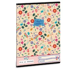 Ars Una Flower Power 23 (5260) A5 27-32 kockás füzet
