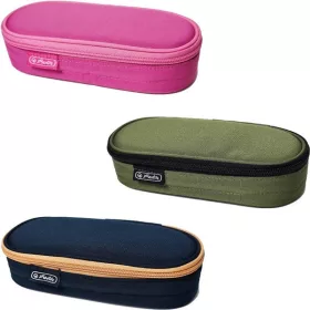   Herlitz  Fresh Colors ovális  1-klapnis, 1 cipzáras zsebbel tolltartó