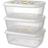 Set de 3 cutii de depozitare IRIS ARIA, 3x1.200ml