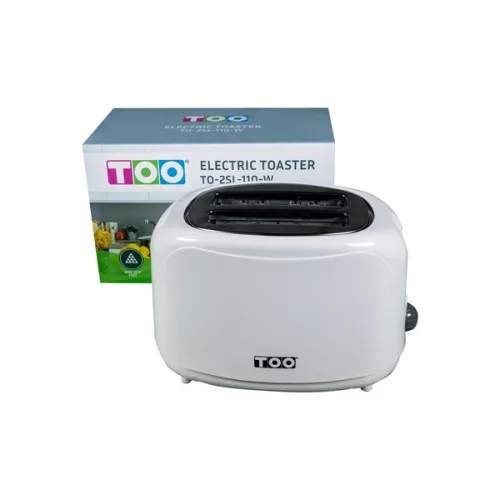 TOO TO-2SL-110-W weißer 2-Scheiben-Toaster