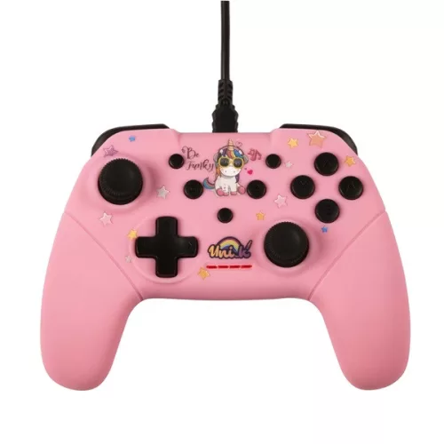 Konix KX-UNIK-SW-PAD-FUNKY Unik "Be Funky" Nintendo Switch/PC vezetékes rózsaszín kontroller