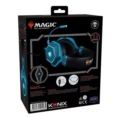 Konix Magic: The Gathering 7.1 Kék gamer headset
