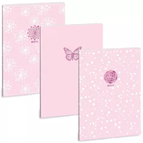   Ars Una Pink Spring 22 (5242) A4 extra kapcsos kockás füzet