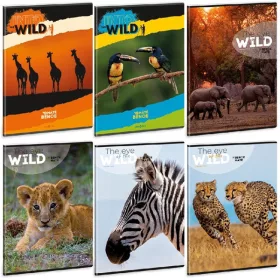  Ars Una The eyes of the wild 23 (5328) A4 extra kapcsos kockás füzet