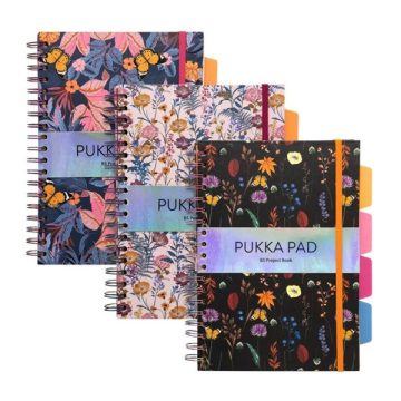   Pukka Pad Project Book Bloom B5 PP 200 oldalas vonalas spirálfüzet