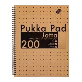   Pukka Pad Kraft Jotta Recycle A4 200 oldalas vonalas spirálfüzet