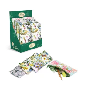 Pigna Nature Flower szögletes textil tolltartó