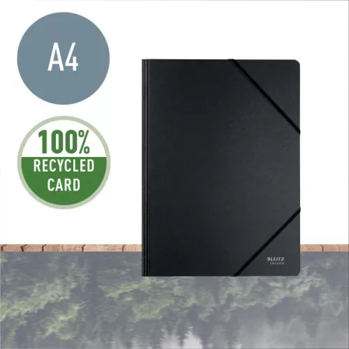 Leitz Recycle kartonska mapa A4 crne gume