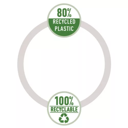 Leitz Recycle A4 PP grüner 3-Falz-Ordner