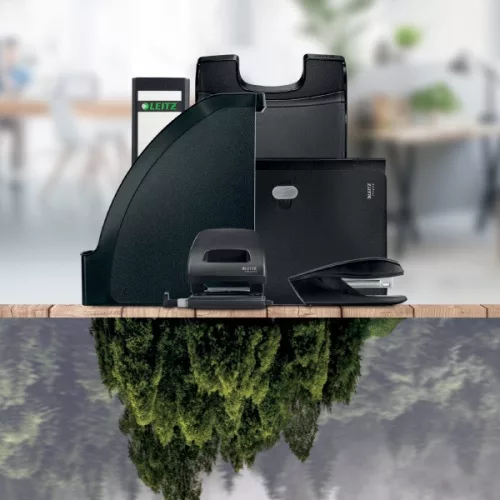 Leitz Recycle A4 PP grüner 3-Falz-Ordner