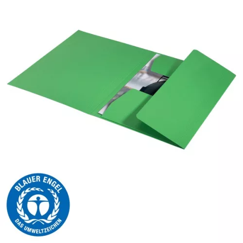 Leitz Recycle A4 karton zöld 3-pólyás mappa