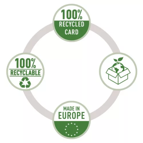 Leitz Recycle kartonska plava gumena mapa A4