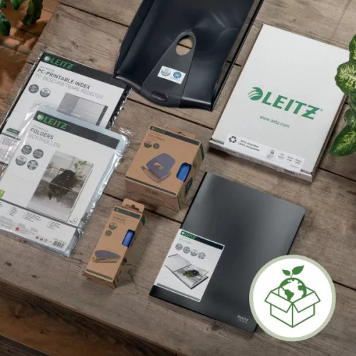 Leitz Recycle kartonska mapa A4 žute gumene boje
