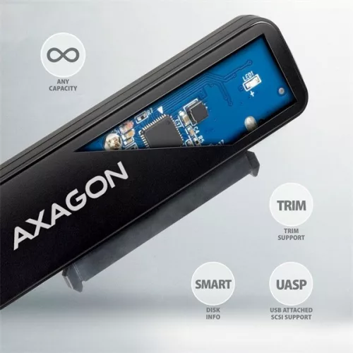 Axagon ADSA-FP2C Slim Adapter Pro USB-C 5GBPS 2,5" SSD/HDD adaptér