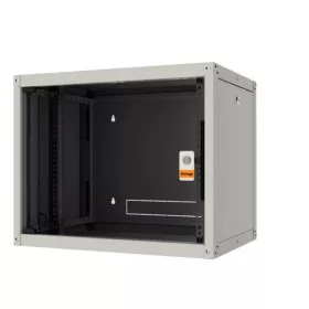   Legrand EVO9U6060P Evoline+ 19" 9U 600x600mm levehető oldallapos üvegajtós egyrészes fali rack szekrény