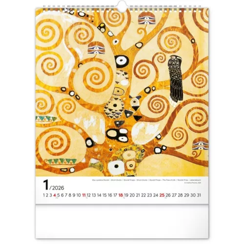 Realsystem 2026 Gustav Klimt 6087-GK falinaptár