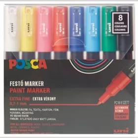 Uni POSCA PC-1M (magyar) 8db-os marker készlet