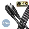 Axagon BUCM32-CF05AB 0,5m predlžovací kábel USB C čierny
