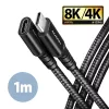 Axagon BUCM32-CF10AB 1m predlžovací kábel USB C čierny