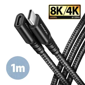 Axagon BUCM32-CF10AB 1m predlžovací kábel USB C čierny