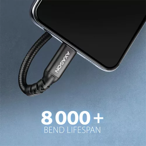 Axagon BUCM32-CF10AB 1m USB C fekete hosszabbító kábel