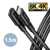 Axagon BUCM32-CF15AB 1,5m predlžovací kábel USB C čierny