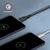 Dátový a nabíjací kábel Axagon BUCM2-CM20AB 2m USB C čierny