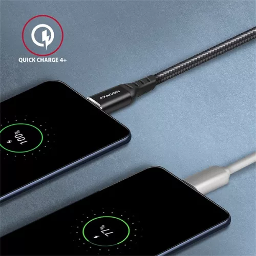 Dátový a nabíjací kábel Axagon BUCM2-CM30AB 3 m USB C čierny