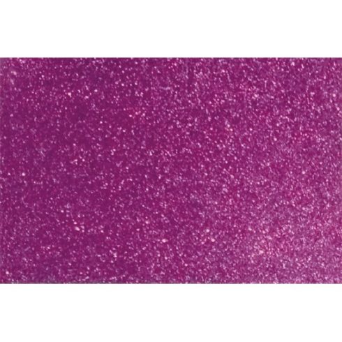 Kreatív 20x30cm öntapadós 2mm glitteres ciklámen dekorgumilap